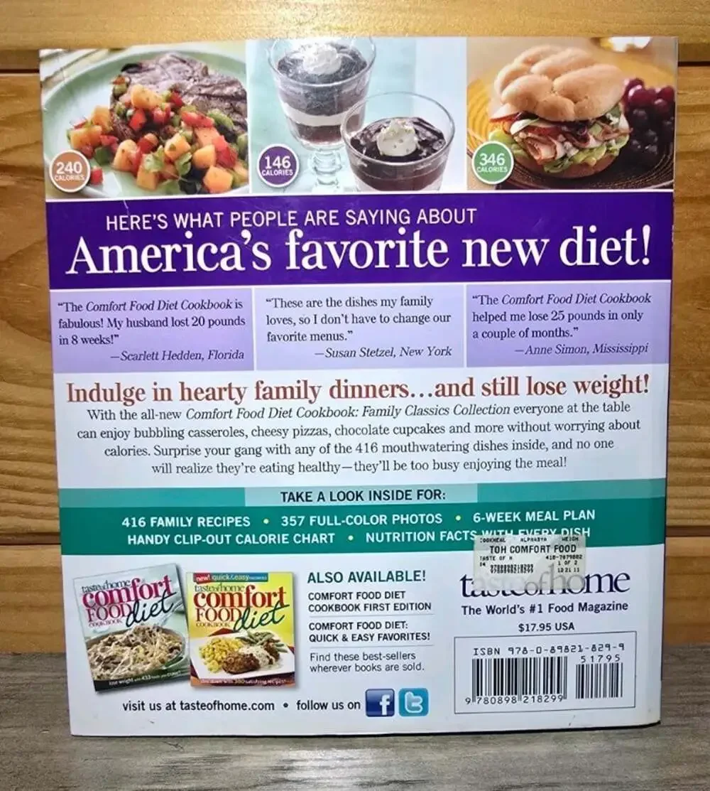 Taste of Home Comfort Food Diet Cookbook: New Family Classics Collection: Lo...